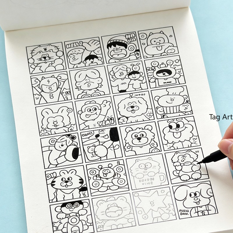 Food And Snacks Coloring Book - 불안 해소를 위한 손 그림책, 복사선화앨범,