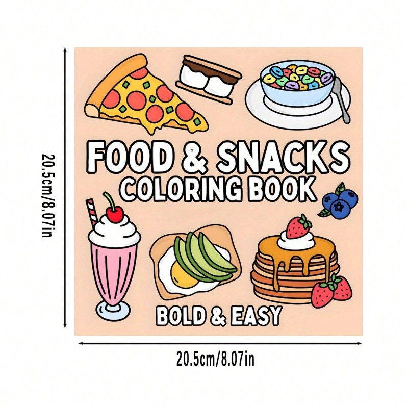 Food And Snacks Coloring Book - 새로운 음식 & 간식 테마 색칠