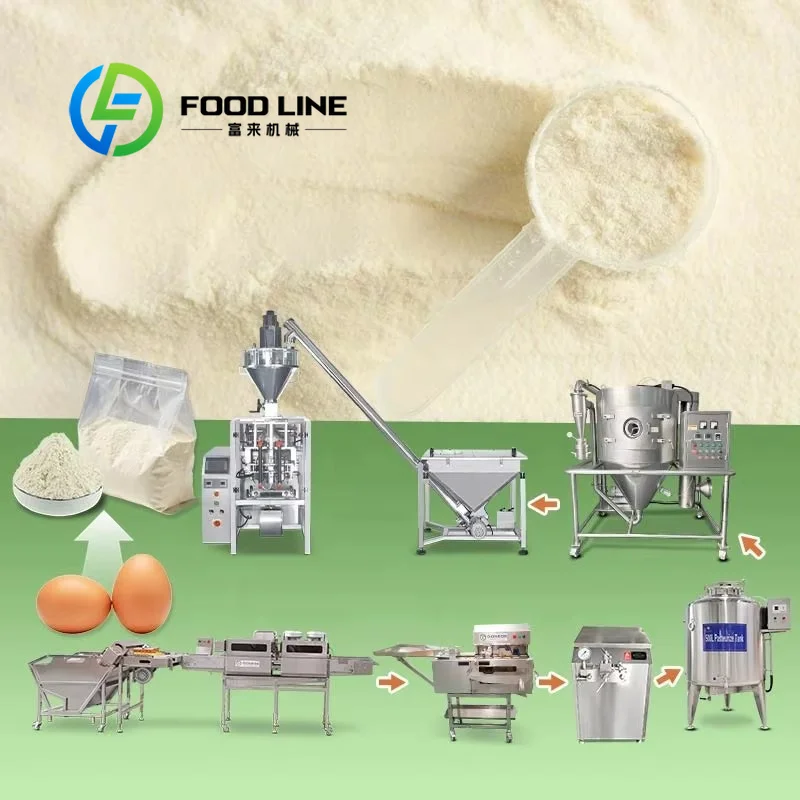 Food Snacks With Protein - 대규모 계란 흰자 분말 생산 라인