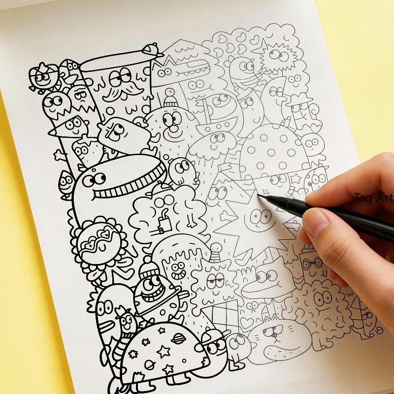 불안 해소를 위한 손 그림책, 복사선화앨범, 공룡/괴물 - Food And Snacks Coloring Book 리뷰 및 가격