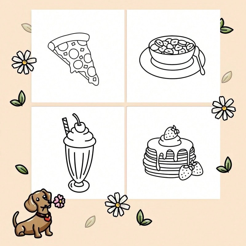 새로운 음식 & 간식 테마 색칠 공부 책, 성인용 그래 - Food And Snacks Coloring Book 리뷰 및 가격