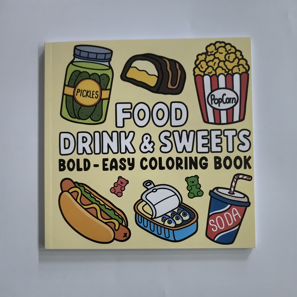 성인과 어린이를 위한 음식, 음료 및 디저트 색칠책,  - Food And Snacks Coloring Book 리뷰 및 가격