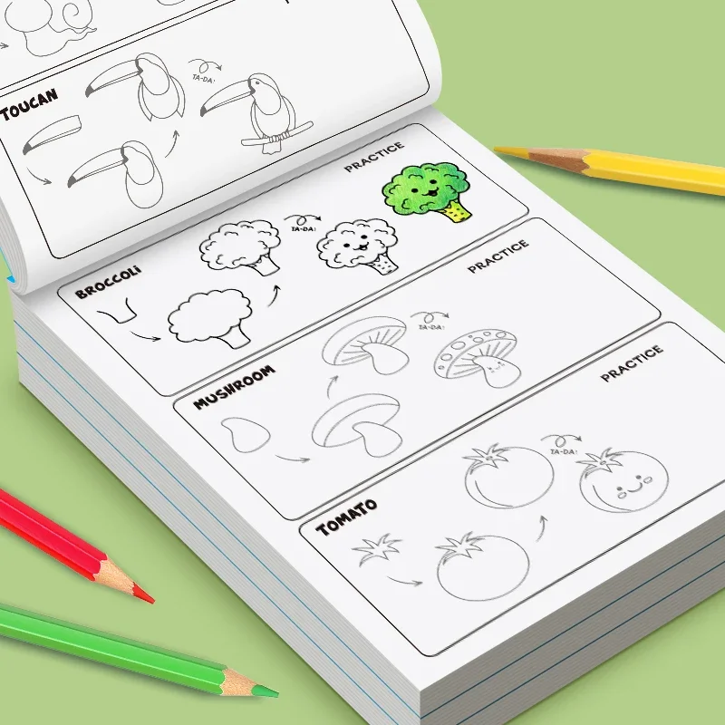 32페이지 간편한 단계별 그림 색칠 연습장 어린이들을  - Food And Snacks Coloring Book 리뷰 및 가격